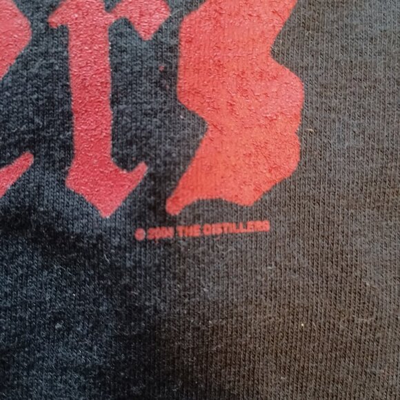 Y2K 2004 The Distillers Red Skulls Coral Fang T-Shirt Adult L New Deadstock - Picture 5 of 12